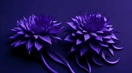 purple flower wallpaper, futuristic art style, decorative purple flowers, awesome purple flower, beautiful purple petals, amazing purple flower decoration, by generative ai