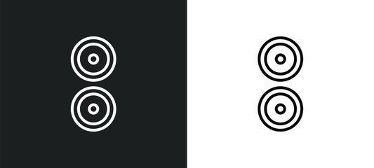 reason line icon in white and black colors. reason flat vector icon from reason collection for web, mobile apps and ui.