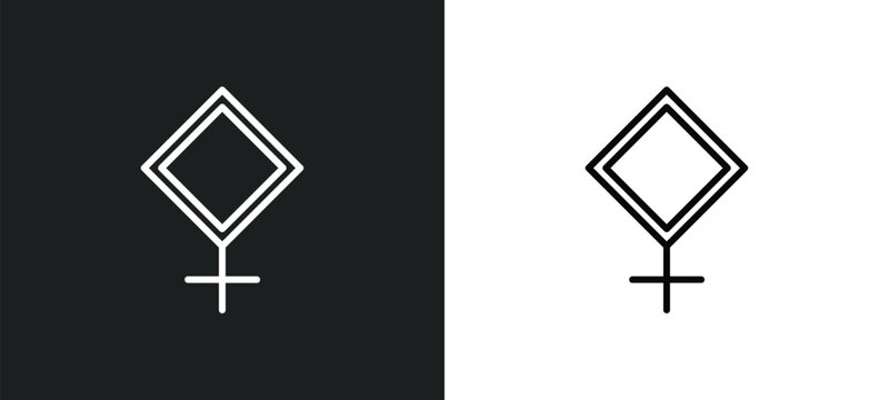 pallas line icon in white and black colors. pallas flat vector icon from pallas collection for web, mobile apps and ui.