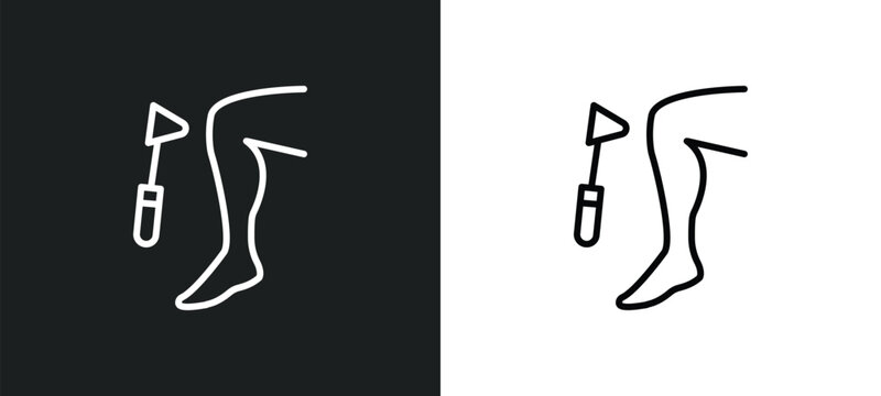 reflex line icon in white and black colors. reflex flat vector icon from reflex collection for web, mobile apps and ui.