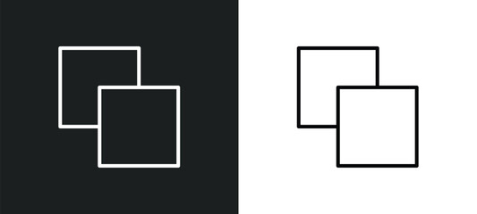 minus front line icon in white and black colors. minus front flat vector icon from minus front collection for web, mobile apps and ui.