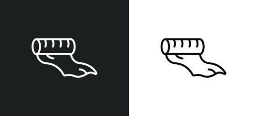 silk line icon in white and black colors. silk flat vector icon from silk collection for web, mobile apps and ui.