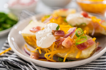 Pressure Cooker Baked Potatoes