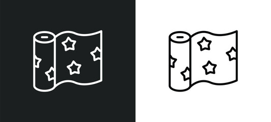 textile line icon in white and black colors. textile flat vector icon from textile collection for web, mobile apps and ui.