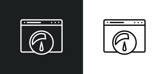 speed line icon in white and black colors. speed flat vector icon from speed collection for web, mobile apps and ui.