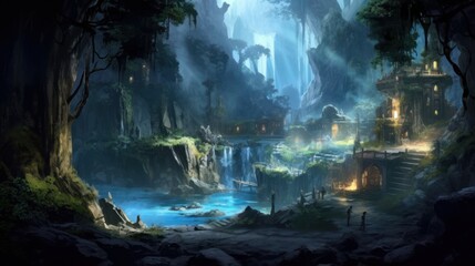 Fantasy RPG Surroundings Game Artwork