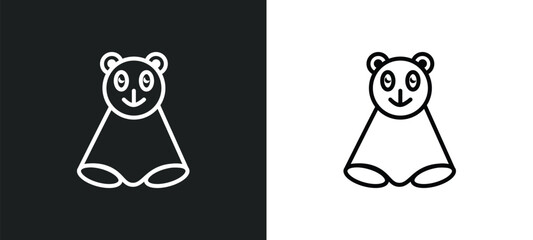 snuggle line icon in white and black colors. snuggle flat vector icon from snuggle collection for web, mobile apps and ui.