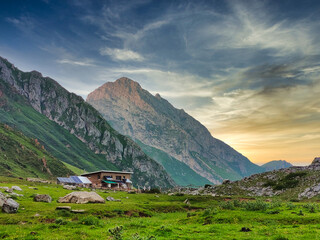 El Meicin refuge, Pena Ubina Natural Park, Asturias, Spain
