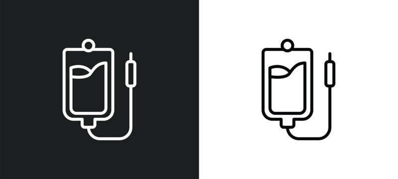 perfusion line icon in white and black colors. perfusion flat vector icon from perfusion collection for web, mobile apps and ui.