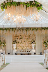 wedding table setting	
