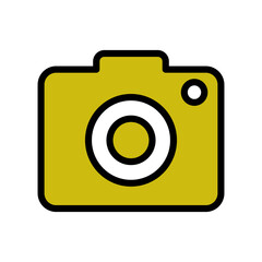 photo camera icon flat 