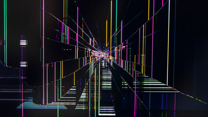 Broken LCD screen device close up still