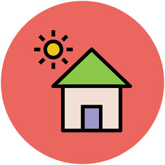 Real Estate Flat Vector Icons

