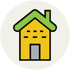 Pack of Real Estate Flat Circular Icons


