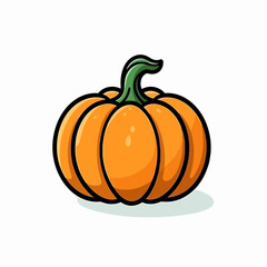Pumpkin hand-drawn illustration. Pumpkin. Vector doodle style cartoon illustration