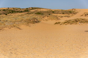 Dunas en Costa verde Cerdeña Italia 