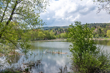 Spring Landscape of Pancharevo lake, Bulgaria