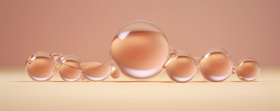 Elegant Water Bubble in Light Pink