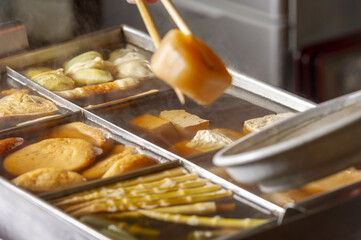 お店で調理した美味しいおでん