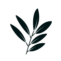 Isolated colored natural leaf icon Vector