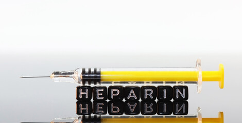 A vaccine, insulin, or heparin syringe.