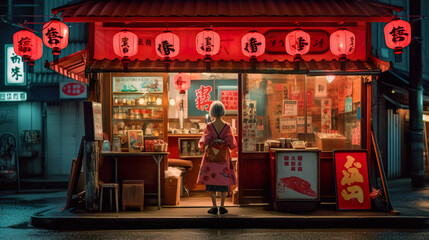 Japan Travel Woman Outdoors