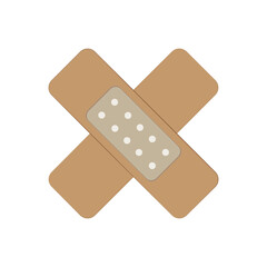 wound plaster icon logo vector design template