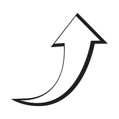 Isolated white comic arrow transition Vector