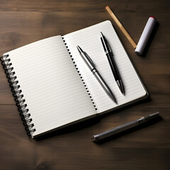 notepad and pen