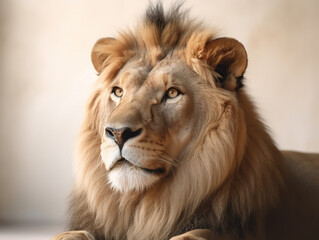 Obraz na płótnie Canvas Portrait of a lion.