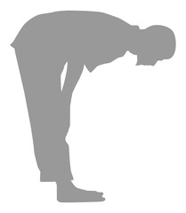 Ruku, Bowing down is an essential pillar of prayer, a part of prayers, the head is bowed and the knees are bowed with both hands, which is one of the essential parts of the prayers in Islam or Moslem.