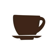 coffee or tea cups. Vector illustration.