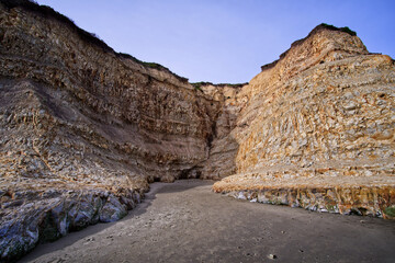 High rocks at the coast in park Point Reyes