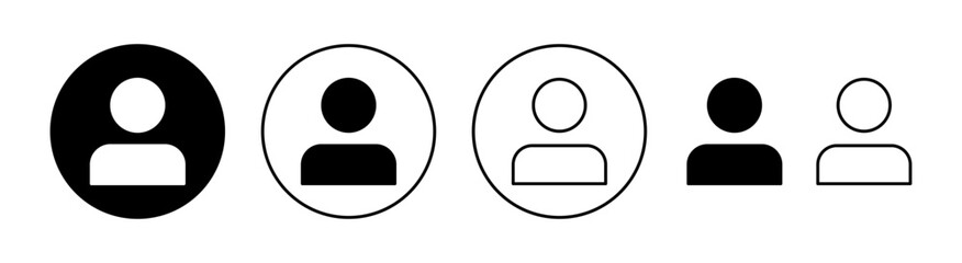 User Icon set for web and mobile app. person sign and symbol. people icon.