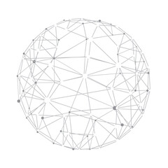 Isolated 3d world globe icon Vector