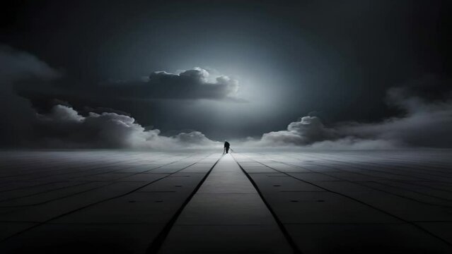 White fog and smoke black background with slight lighting, great to use for blog, website, business, company, backdrop