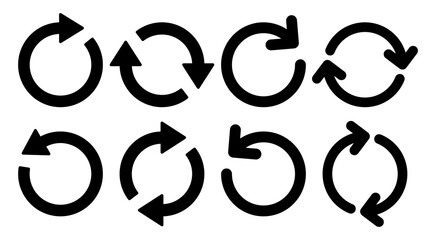 Fototapeta premium Refresh icon set illustration. Reload sign and symbol. Update icon.