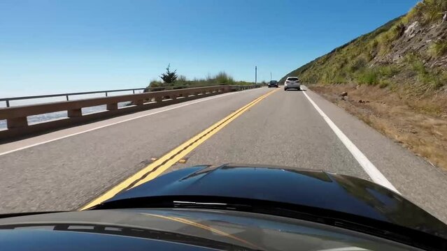 Aerial view of coastal Pacific Highway  - HD - 10