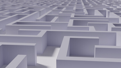 Maze Close up, white maze