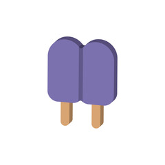 Isolated colored 3d popsicle icon Vector