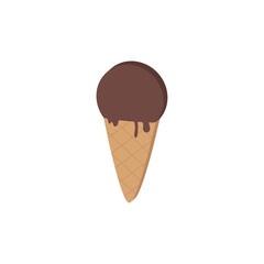 Isolated colored 3d ice cream icon Vector