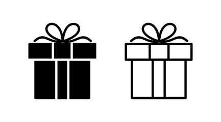 Gift icon vector. gift box icon. birthday gift