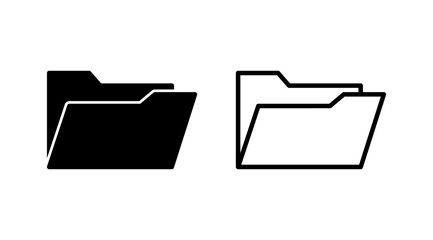 Folder icon vector. document folder icon