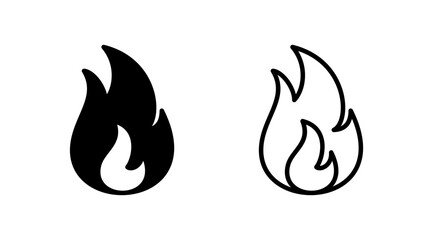 Fire icon vector. fire flame icon