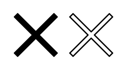 Obraz premium Close vector icon. Delete icon. remove, cancel, exit symbol.