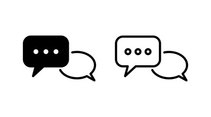 Chat icon vector. Chat Icon in trendy flat style isolated. Speech bubble symbol