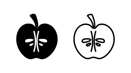 Apple icon vector. apple symbol