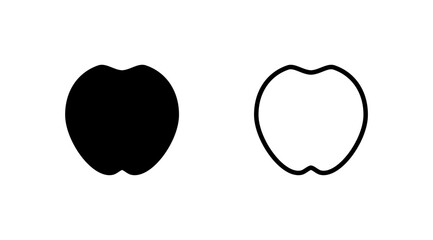 Apple icon vector. apple symbol