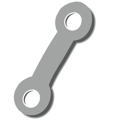 ring spanner enginering tools hand drawn vector element