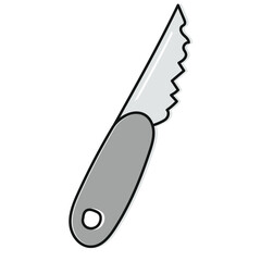 carving knife enginering tools hand drawn vector element